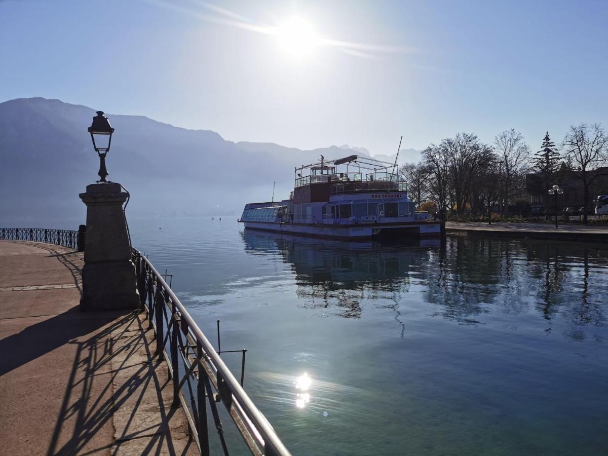 Lac Annecy Plage Privee, Duplex Baie Des Voiles Apartamento Duingt Exterior foto