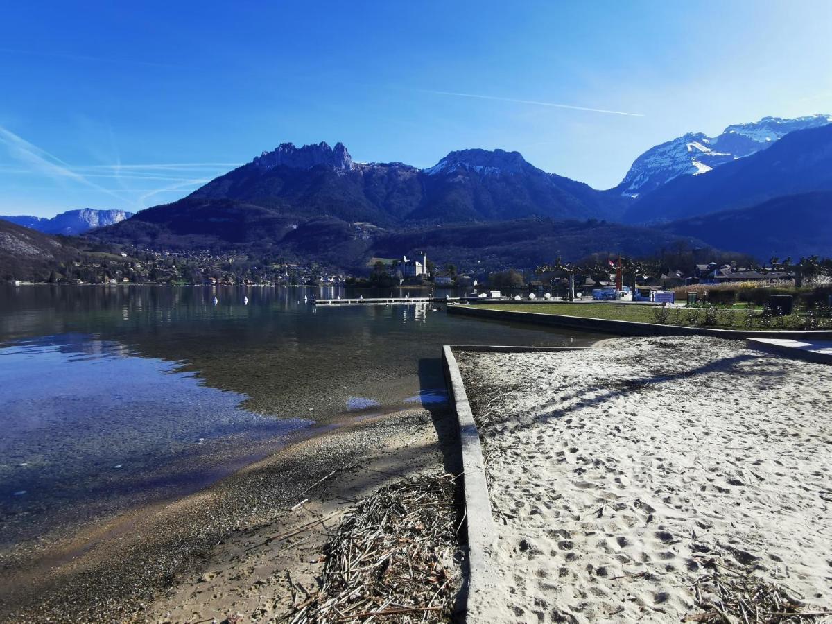 Lac Annecy Plage Privee, Duplex Baie Des Voiles Apartamento Duingt Exterior foto